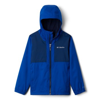 Columbia Rainy Trails Fleece Lined, Chamarras Azul Marino Para Niño | 407361-PQD